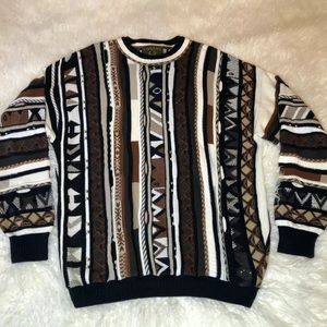 Vintage 90s Tosani Mens Multicolored Coogi Sweater